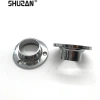 Shuzan brand guarantees furniture flange seat, zinc alloy pipe seat, round pipe hanging rod, garment pass seat, durable ductile iron pipe fittings and accessories, flange garment seat Z303 003 Specification image